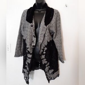Zozo black lace medium cardigan